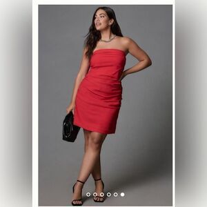 Anthropologie Anthropologie Strapless Slim Mini Plus Size Dress Size 3X
